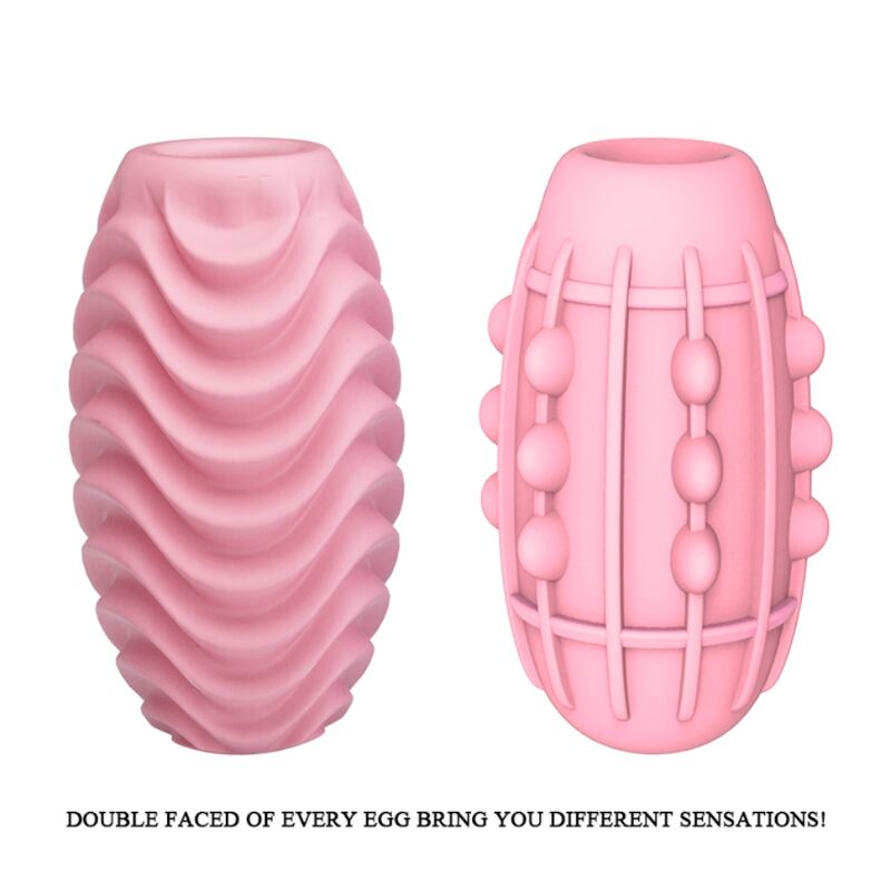 Pretty Love - Rosa Doppelseitiges Masturbator-Ei