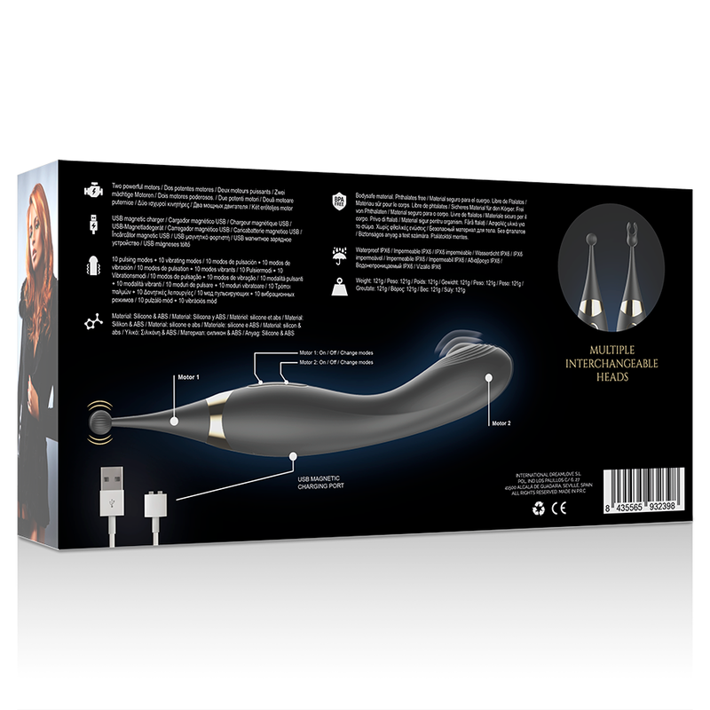 Ibiza - Austauschbarer Klitoresstimulator und Pulsations-g-Punkt-Vibrator