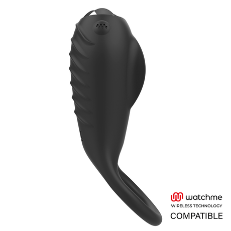 Penisring Alan Ring + Watchme-Fernbedienung Schwarz Ø 3 cm.7