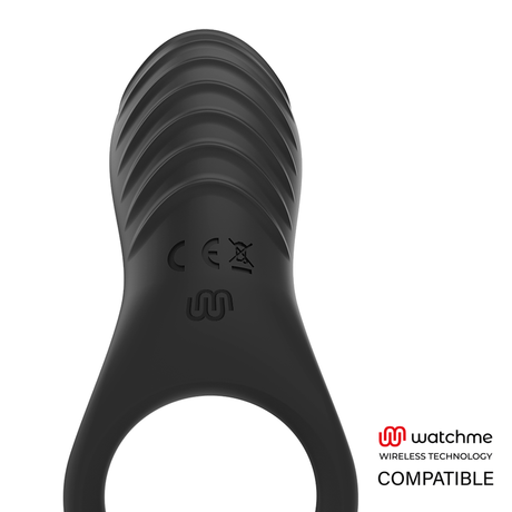 Penisring Alan Ring + Watchme-Fernbedienung Schwarz Ø 3 cm.9
