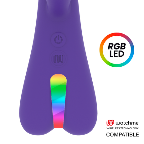 Rabbit-Vibrator Aitor Rabbit + Watchme-Fernbedienung Lila 13,5 x 5 cm.5