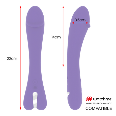 Vibrator Enzo + Watchme-Fernbedienung 15,5 x 5 cm.5