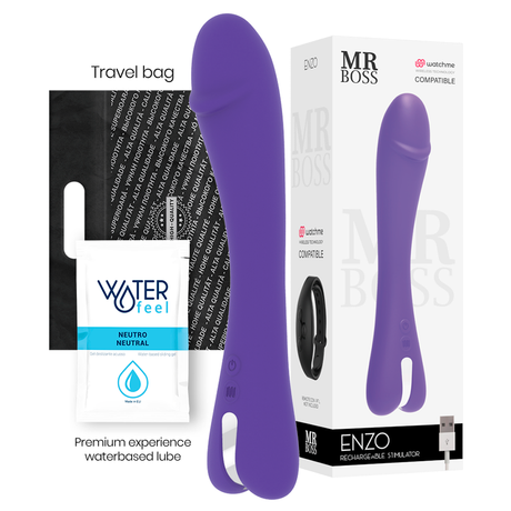 Vibrator Enzo + Watchme-Fernbedienung 15,5 x 5 cm.1