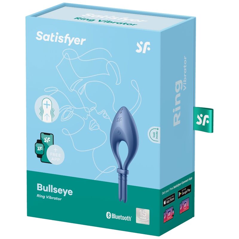 Satisfyer - Bullseye Ring Vibrator App Blau