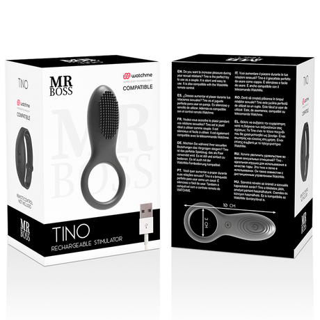 Mr Boss - Tino Stimulationsring + Watchme-Fernbedienung