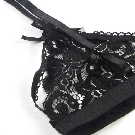 Subblime - Set Dreiteiliges Set Bh+ Strumpfgürtel + String S/M