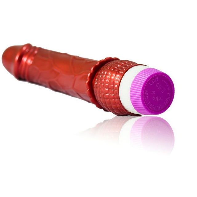 Realistischer Vibrator Waves of Pleasure Fantasy Vibe Rot 23 x 4 cm