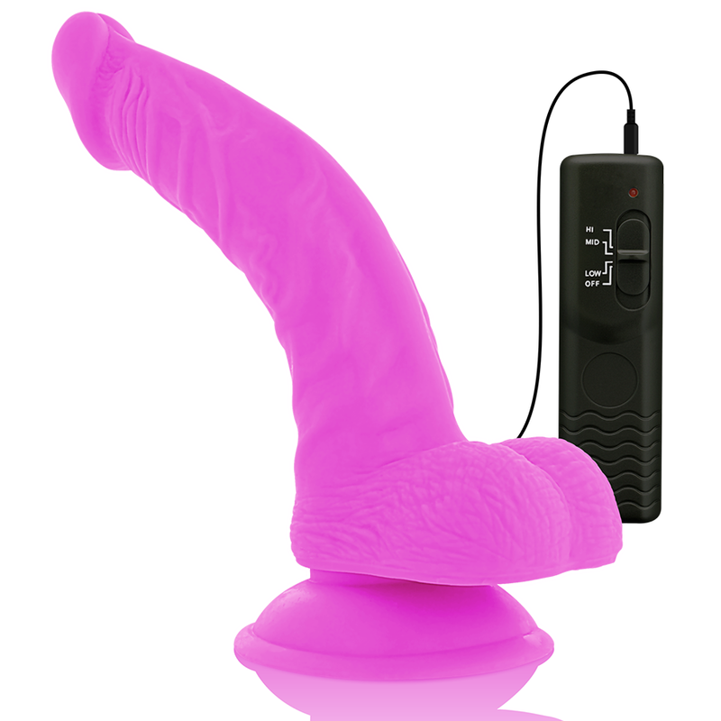 Diversia - Flexibler Vibrierender Dildo Lila 21.5 cm-x-4.5 cm