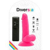 Diversia - Flexibler Vibrierender Dildo Rosa 17 cm-x-3.3 cm