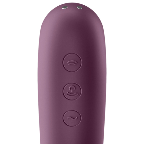 Vibrator Dual Kiss Air Pulse Weinrot.2