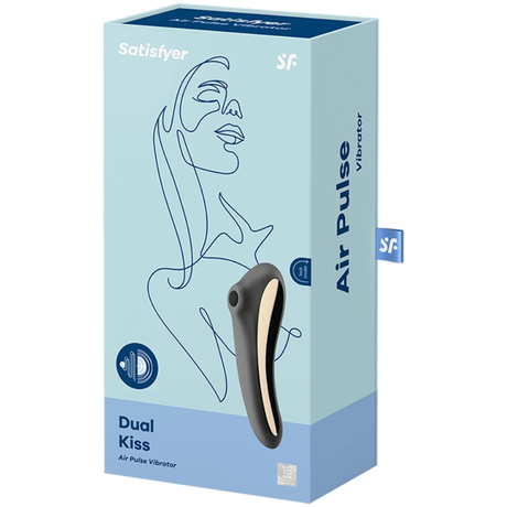 Vibrator Dual Kiss Air Pulse Schwarz.3