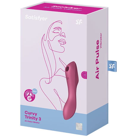 Vibrator Curvy Trinity 3 Air Pulse Rot.2