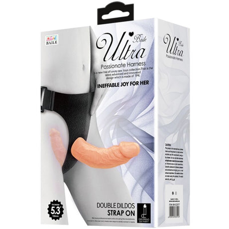 Doppeldildo Ultra Leidenschaftlicher Doppelte Dildos mit Geschirr.3