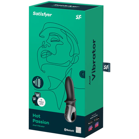 Satisfyer - Hot Passion Anal Vibrator App Schwarz