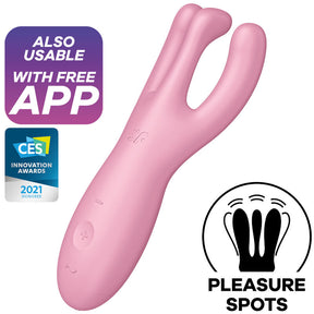 Satisfyer - Threesome 4 Vibratorapp Rosa