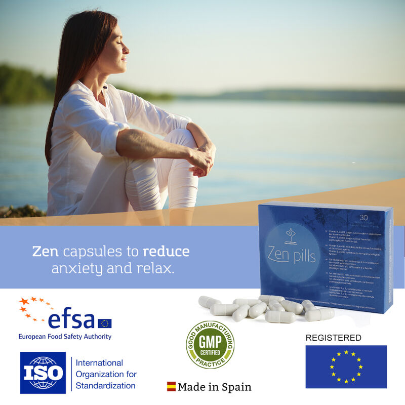 500 Cosmetics - Zen Pillen Kapseln, Um die Angst Zu Verringern
