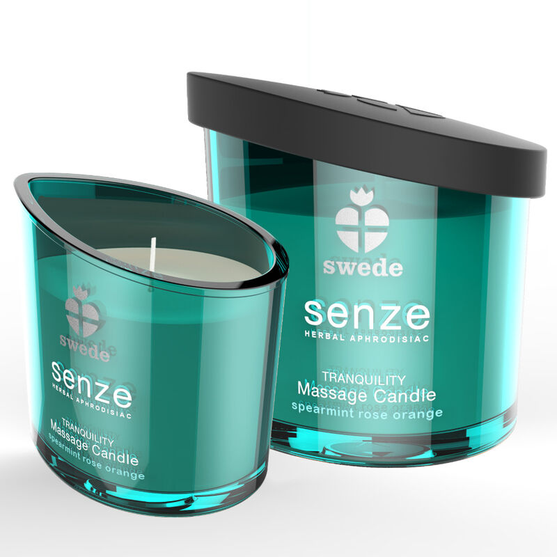 Swede - Senze Tranquillity Massagekerze - Spearmint, Rose, Orange