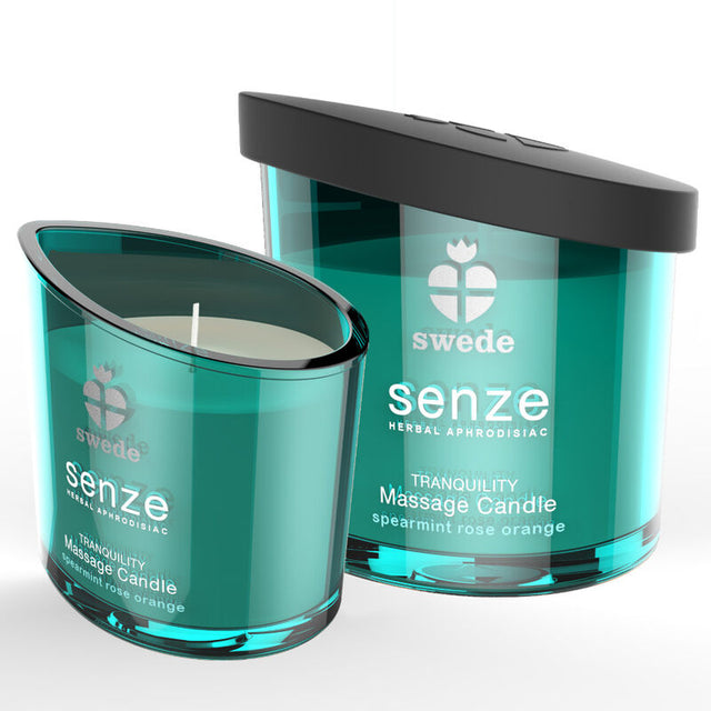 Swede - Senze Tranquillity Massagekerze - Spearmint, Rose, Orange