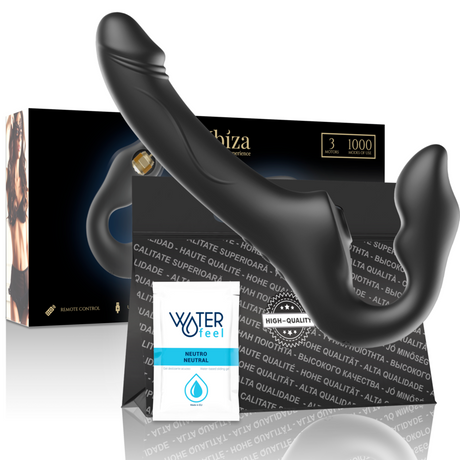 Ibiza - Fernbedienung, Riemenloser Vibrator, 3 Motoren, 1000 Kombinationen.
