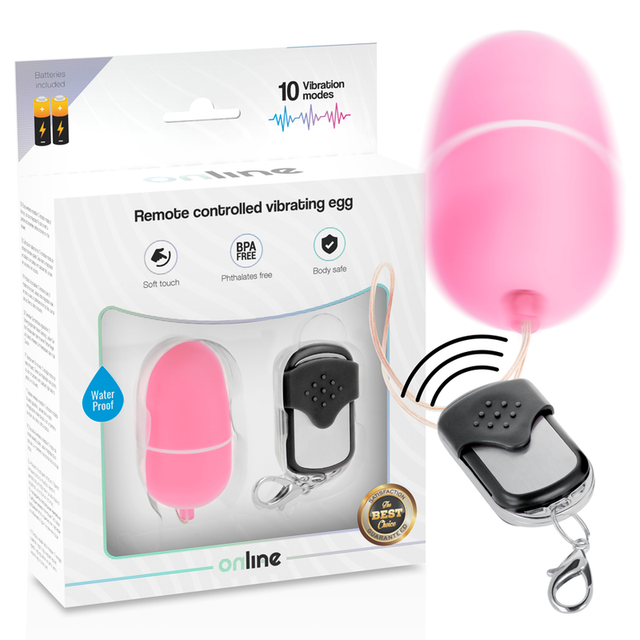 Online - Fernbedienung Vibrierendes Ei M Rosa