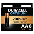 Duracell - Optimum 200 Alkaline Batterie Aa Lr6 8 Einheit