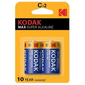 Kodak - Max Alkaline Batterie C Lr14 2 Einheit