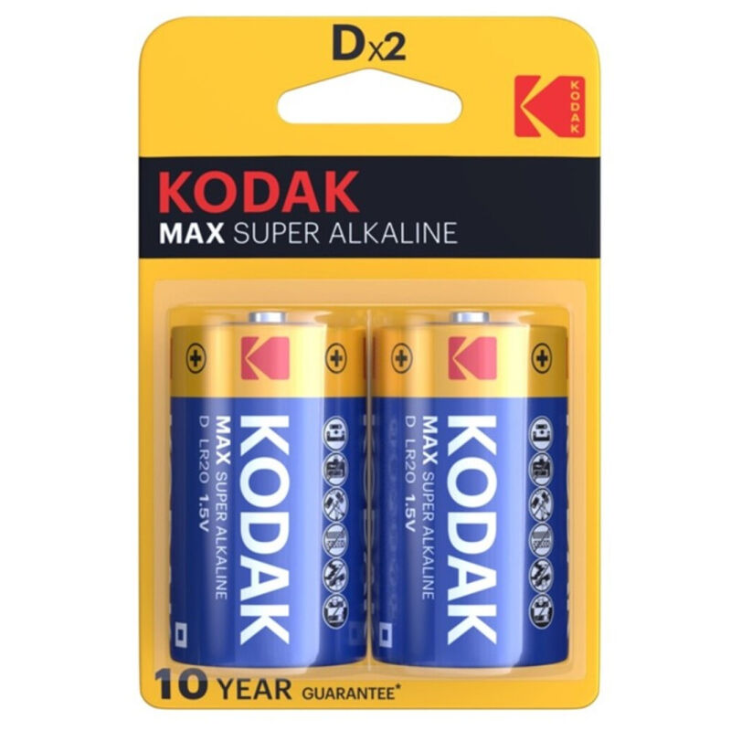 Kodak - Max Alkaline Batterie D Lr20 2 Einheit