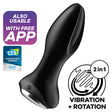 Vibrations-Plug Rotator 2+ mit App Schwarz