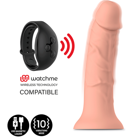 Vibrator Asher Original S Kompatibel mit Watchme Wireless Technology Hautfarbe 14,5 x 3,5 cm.3