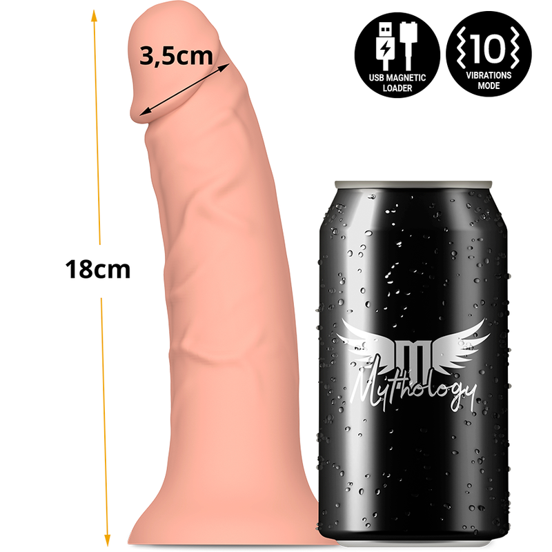 Mythology - Asher Original Dildo S - Vibrator Kompatibel mit Watchme Wireless Technology