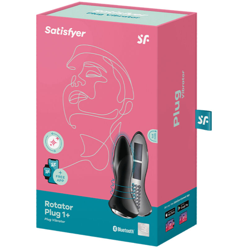 Satisfyer - Rotator Plug 1+ Vibrierende Plugapp Schwarz