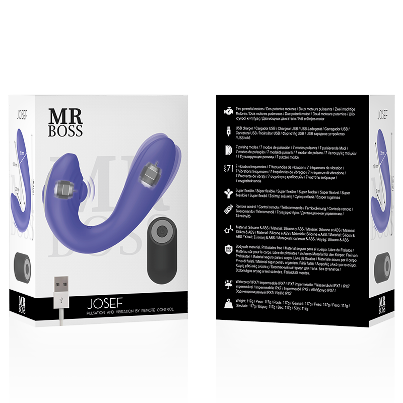 Mr Boss - Josef Pulsations- & Vibrationsfernbedienung für Paare