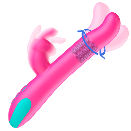 Rabbit-Vibrator Pluto & Rotator + Watchme-Fernbedienung 24 x 3,2 cm.1