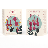 Cici Beauty - Premium Silikon 3 Vibrierende Kegelperlen Fernbedienung