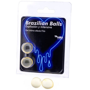 Taloka - 2 Brasilianische Blle, Aufregendes Gel mit Klte- und Vibrationseffekt