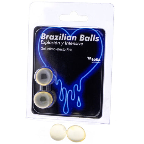 Taloka - 2 Brasilianische Blle, Aufregendes Gel mit Klte- und Vibrationseffekt