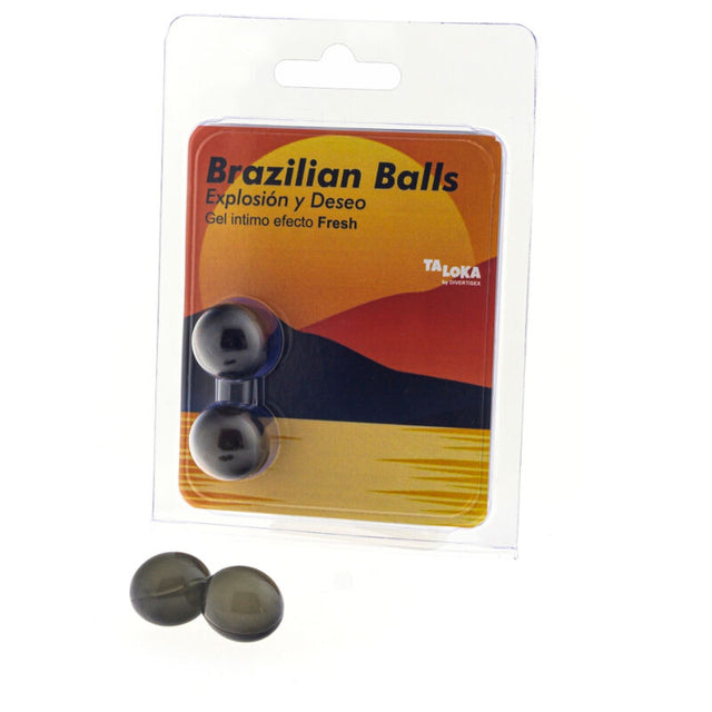 Taloka - 2 Brasilianische Kugeln, Frischer Effekt, Aufregendes Gel