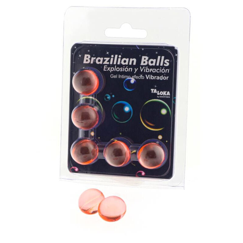 Taloka - 5 Brasilianische Blle mit Vibrationseffekt, Aufregendes Gel
