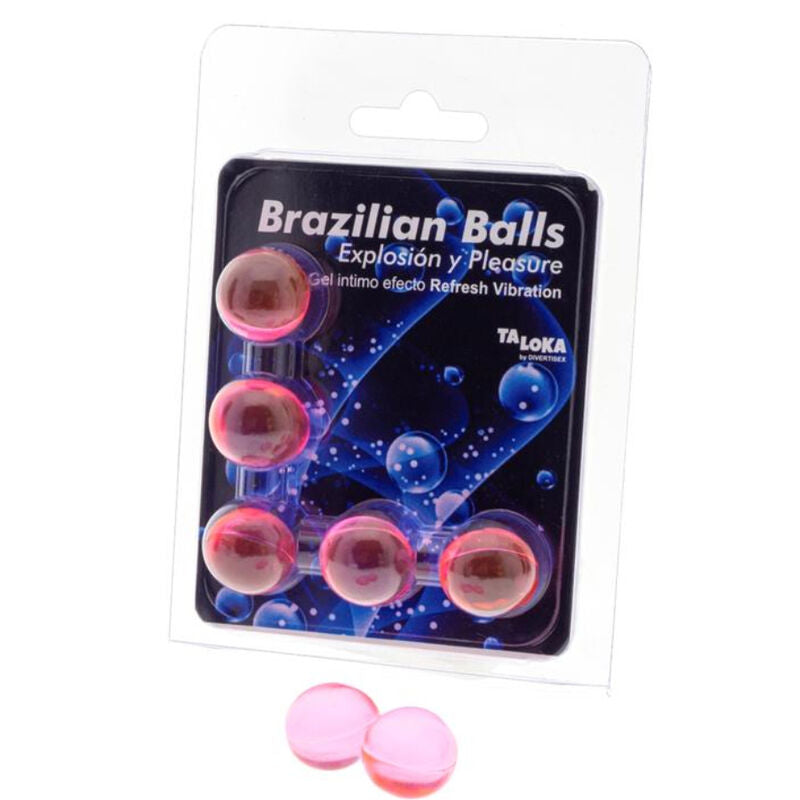 Taloka - 5 Brasilianische Blle, Erfrischendes Vibrationseffekt, Aufregendes Gel