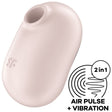 Satisfyer - Pro to Go 2 Doppelter Luftpulsstimulator & Vibrator Beige