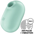 Satisfyer - Pro to Go 2 Doppelter Luftpulsstimulator & Vibrator Grün