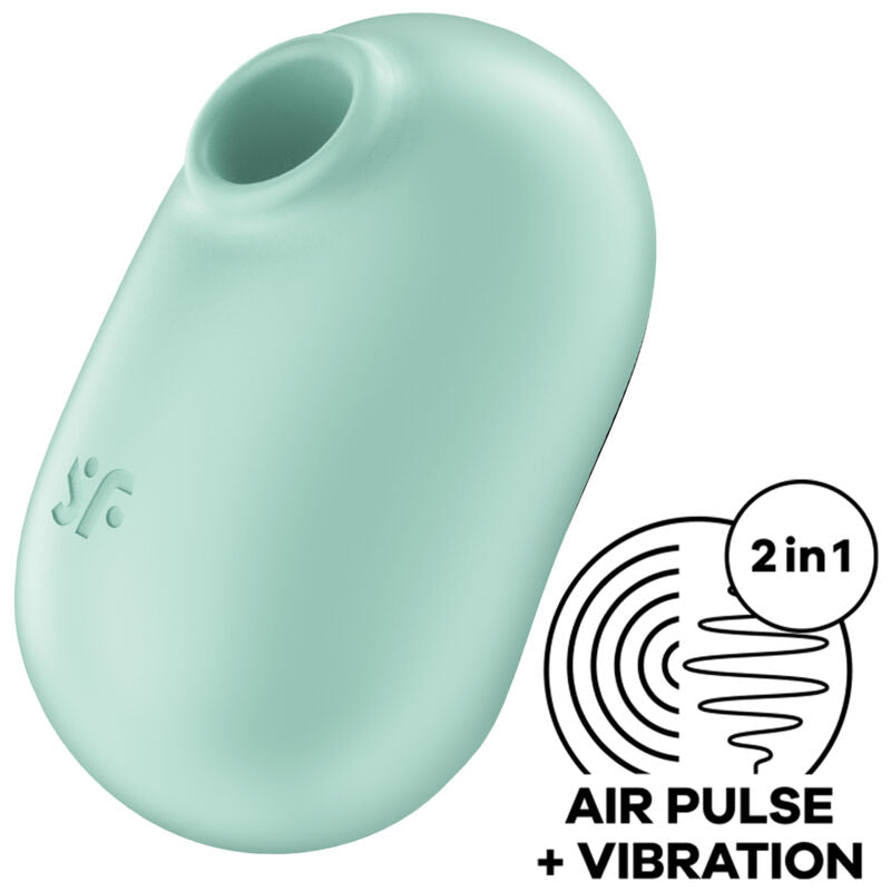 Satisfyer - Pro to Go 2 Doppelter Luftpulsstimulator & Vibrator Grün