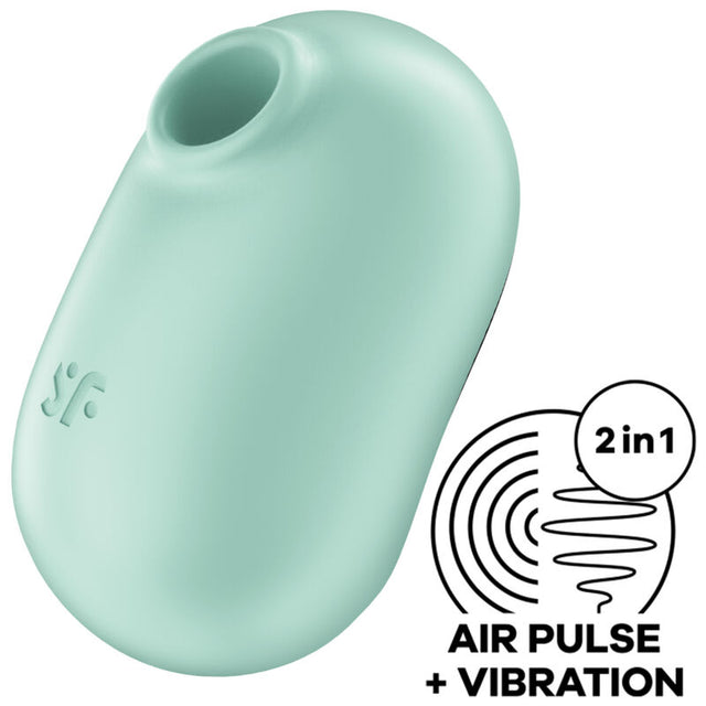 Satisfyer - Pro to Go 2 Doppelter Luftpulsstimulator & Vibrator Grün