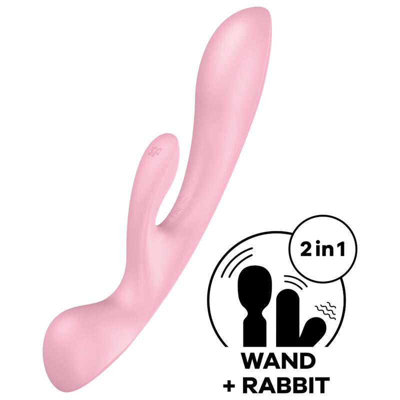 Satisfyer - Triple Oh Hybrid Vibration Rosa