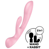 Satisfyer - Triple Oh Hybrid Vibration Rosa