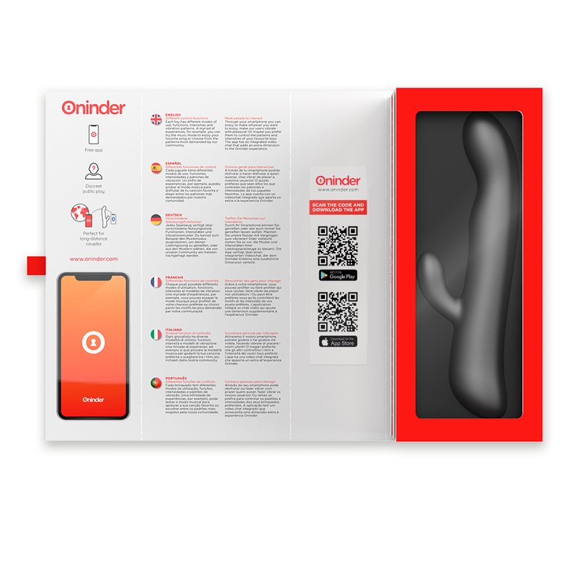 Oninder - Oslo Vibration & Rotation Schwarz - Kostenlose App