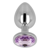 Ohmama - Analplug mit Violettem Kristall 8 cm
