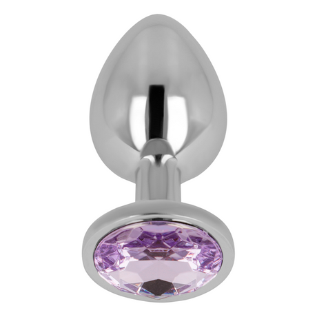 Ohmama - Analplug mit Violettem Kristall 8 cm