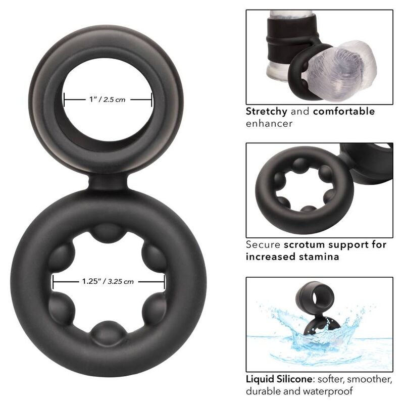 Calexotics - Alpha Dual Magnum Ring Schwarz