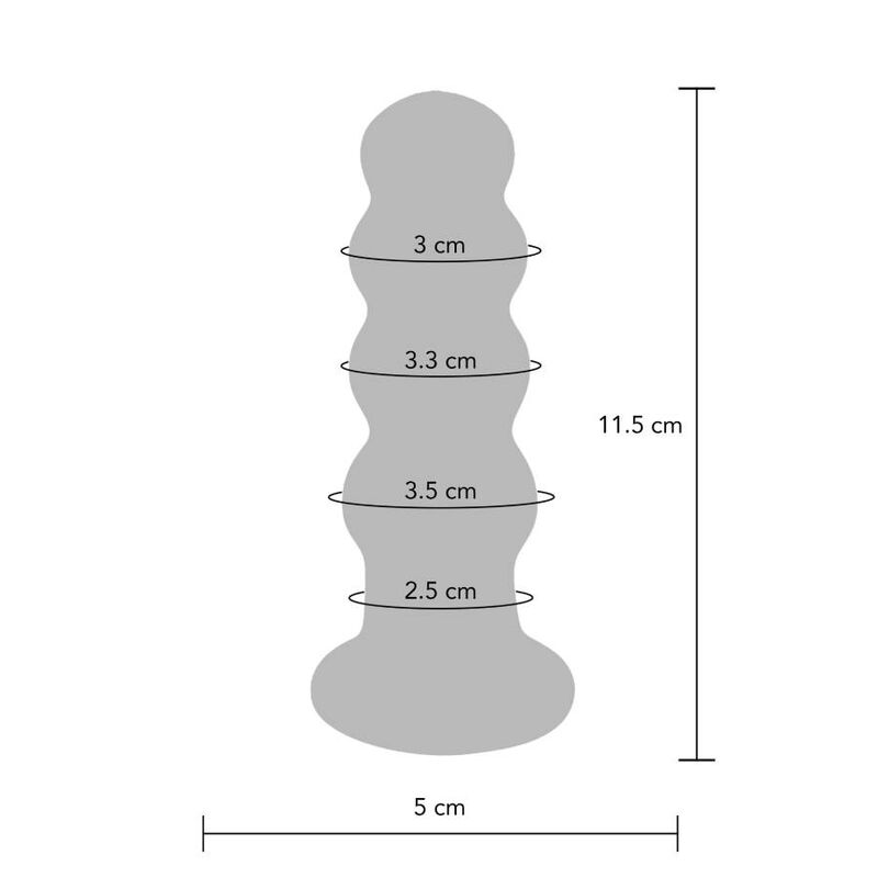 Toyjoy - Buttocks der Strahlende Glas-Buttplug